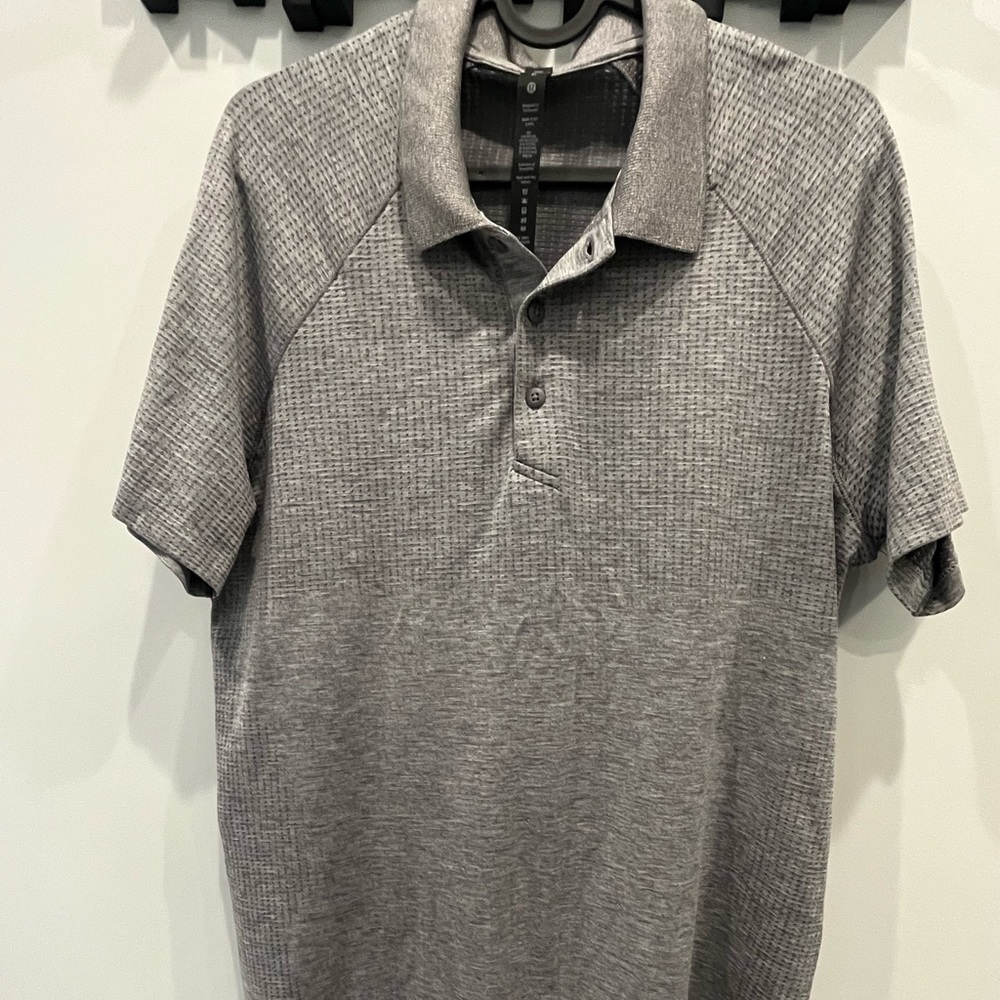 New Mens Lululemon Gray Polo - Medium
